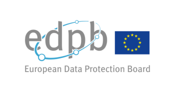 Logotyp Europejskiej Rady Ochrony Danych w wersji angielskiej